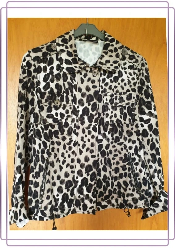 Veste léopard Frank Walder, taille 38